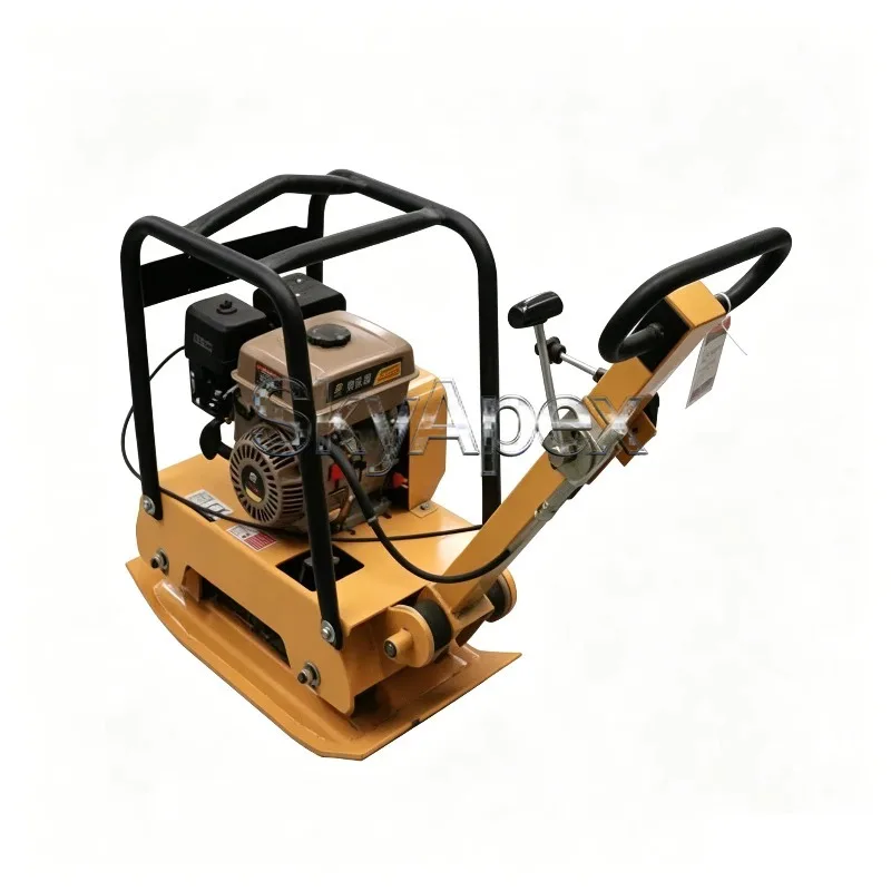 200 Type Walk Behind Plate road roller Diesel Vibratory Rammer Asphalt Road Base Ground Tamping Heavy Construction Site Machine