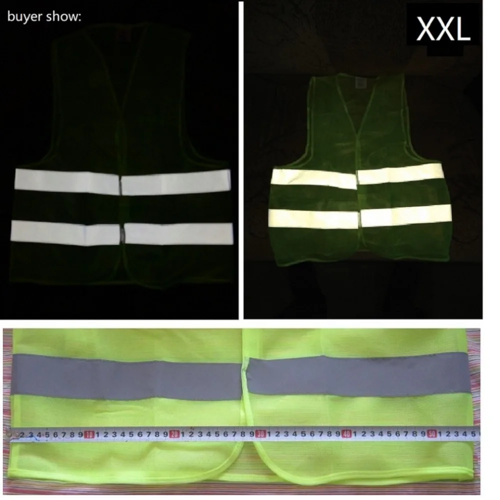 Новинка, Лидер продаж, Светоотражающий Жилет унисекс XL XXL XXXL, рабочая одежда, обеспечивает высокую видимость, дневной и ночной режим бега