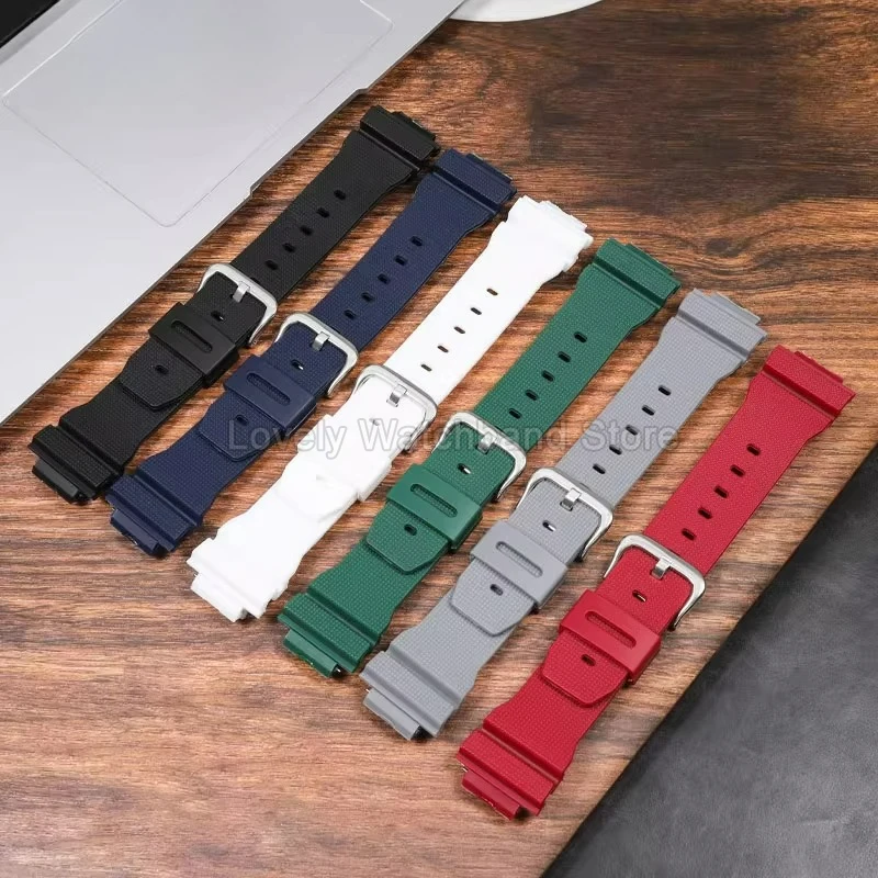 رياضي نمط الراتنج حزام ساعة اليد 16 مللي متر ل كاسيو CasiOak GM-6900 GA-2100 GA-2110 أسود أبيض أخضر أزرق الصلب مشبك خفيفة الوزن