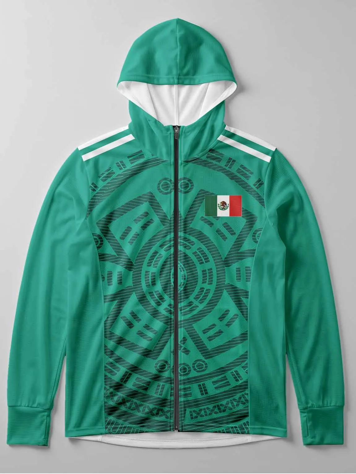 South‑American riverside jacket dissipates vapor, blocks shore glare and maintains smooth damp‑free fabric
