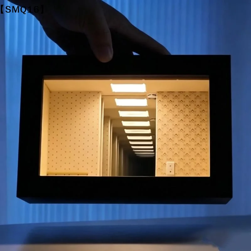Rear Room  Abyss Mirror Photo Frame Creative Landscaping Figure  Display Box Tabletop Ornament Peripheral Gifts【SMQ】