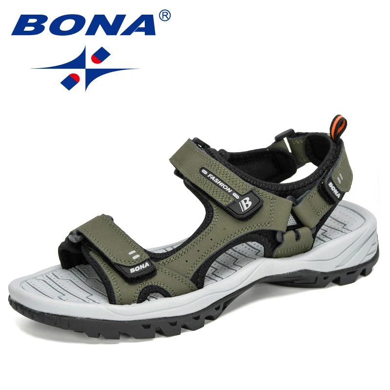 BONA New Classics Style Men Sandals Outdoor Walking Summer Shoes Anti-Slippery Beach Shoes Men Comfortable Soft Free Shipping