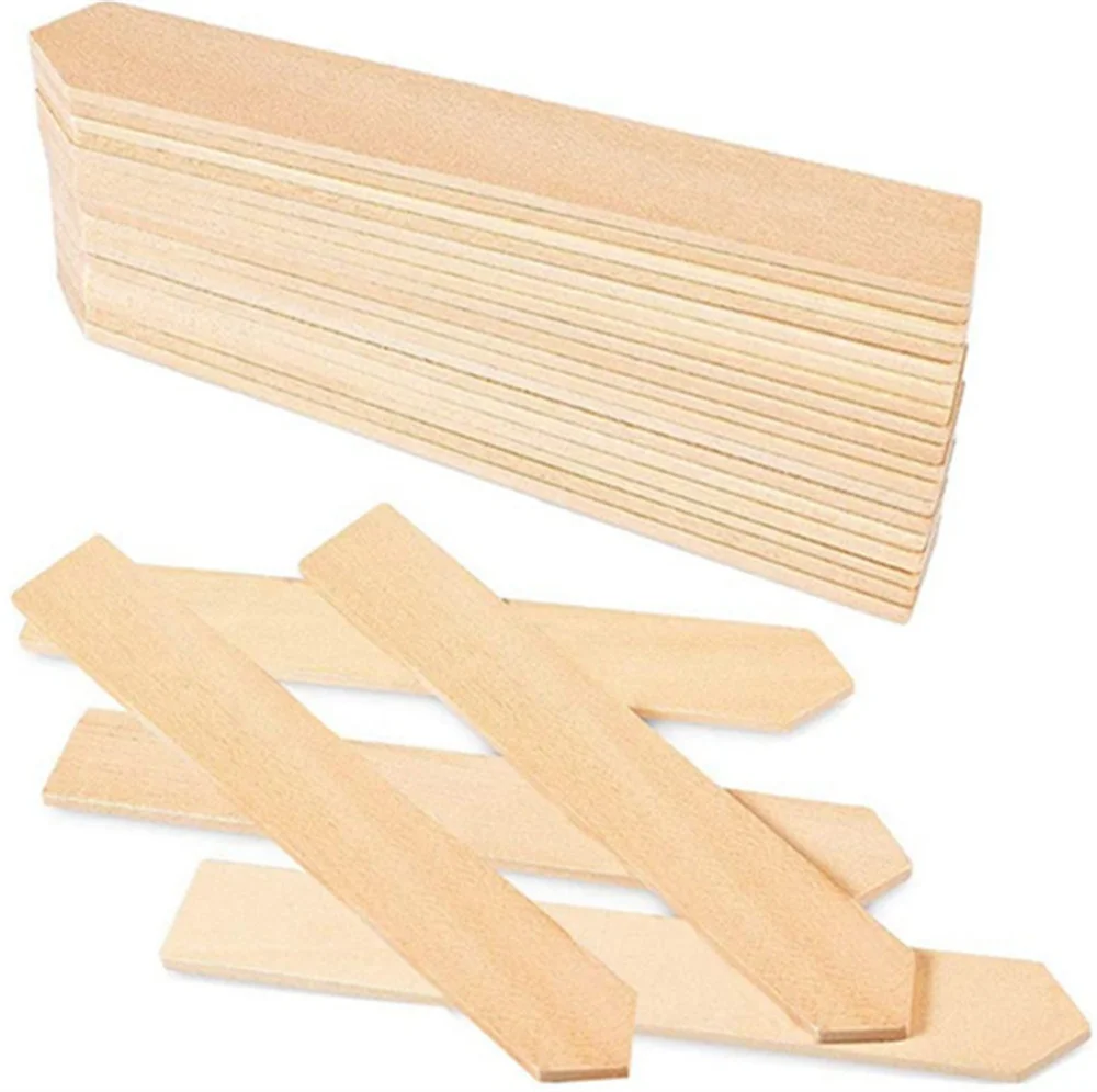 Hot 2000 pcs/lot Patio Lawn Garden Supplies Plant Labels, Wooden Garden Markers Tags Waterproof Pointed Eco-Friendly Sticks