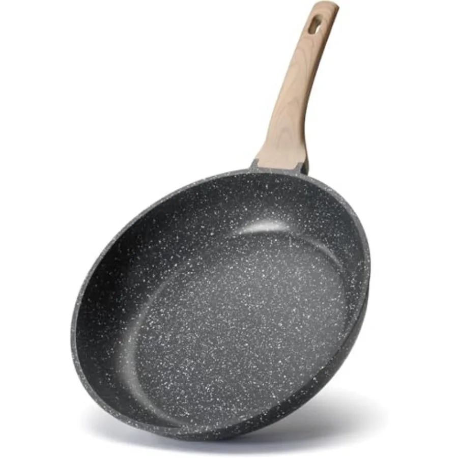 

Nonstick Fryg Pan Skillet, Omelette Pan, Egg Fryg Pan, Non Stick Granite Fry Pans with Heat-Resistant Handle, Requires stallati