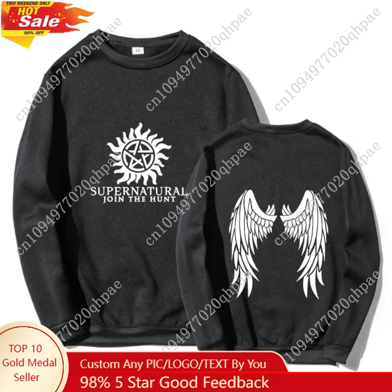 

2024 Spring Autumn Fashion Men's and Women's Pullover Supernatural Loose Casual Style Sportswear Clothes O-Neck Sweatshirt