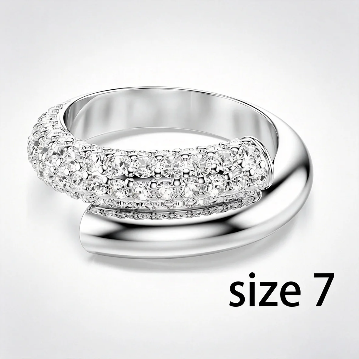 Women's Minimalist Double Ring Zircon Jewelry Set