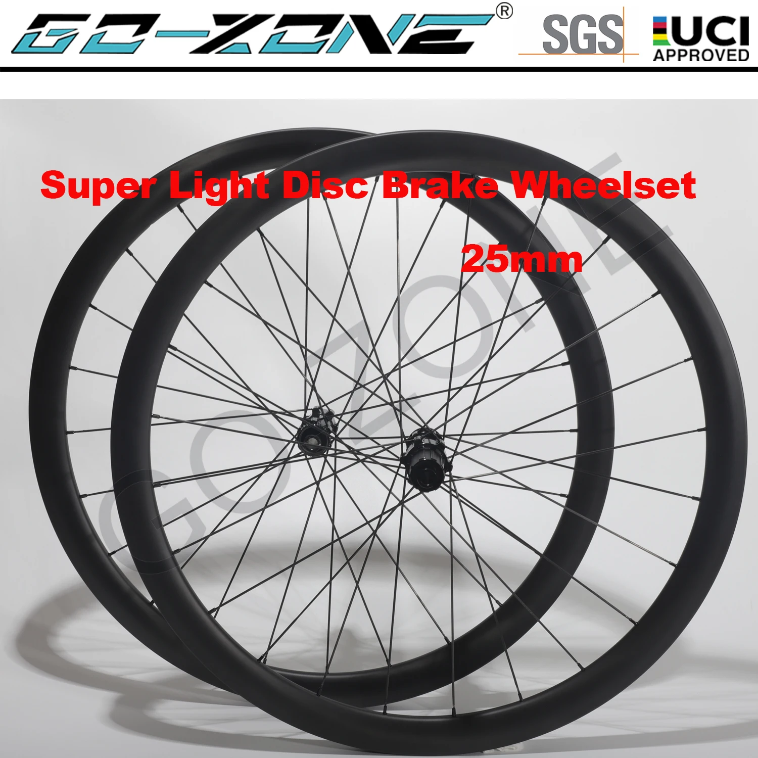 

Super Light Carbon 700c Wheelset Disc Brake Clincher Tubeless Tubular Thru Axle 38mm/50mm Depth Center Lock Carbon Road Wheels