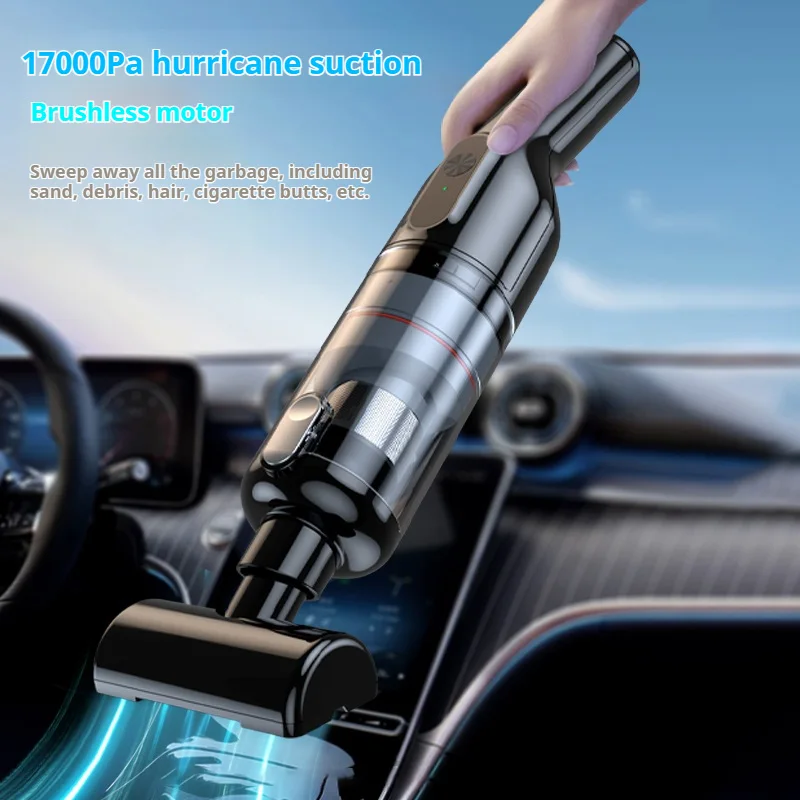 2025 جديد 16000Pa مكنسة كهربائية محمولة باليد للسيارة والمنزلية محمولة عالية الطاقة مكنسة كهربائية إعصارية