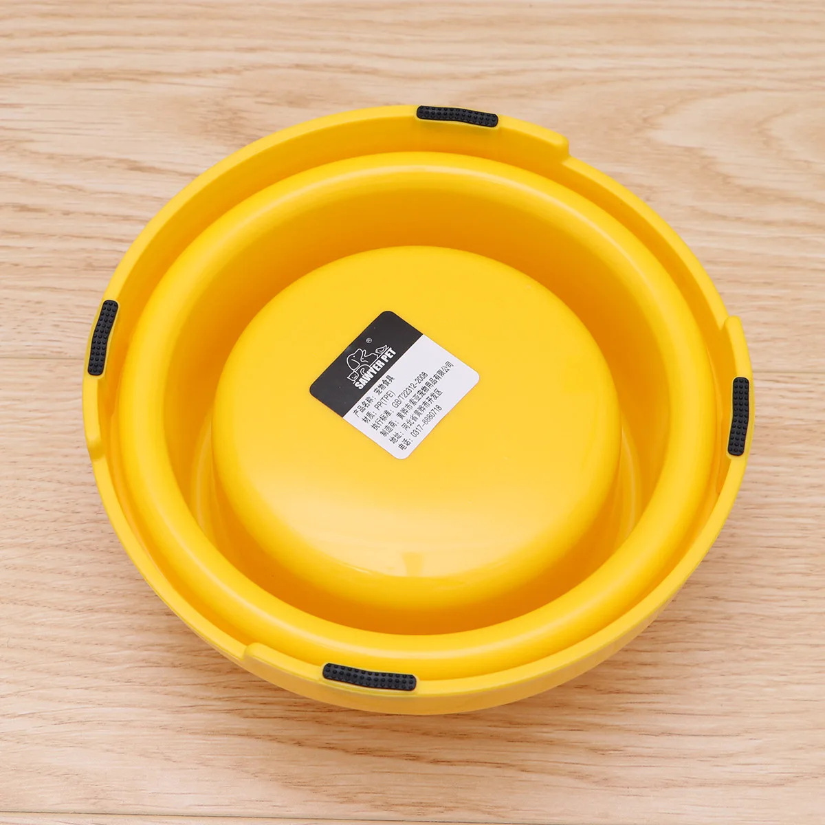 

Anti-Ant Pet Food Bowl For Dog Cat Puppy Kitten High Quality Thick Plastic Waterproof Wear Resistant Yellow