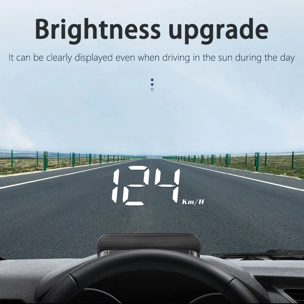 Car Universal M3 OBD2 HUD Car Projection Display Car Speed Display Battery Level Display Car Speeding Warning Head-Up Display