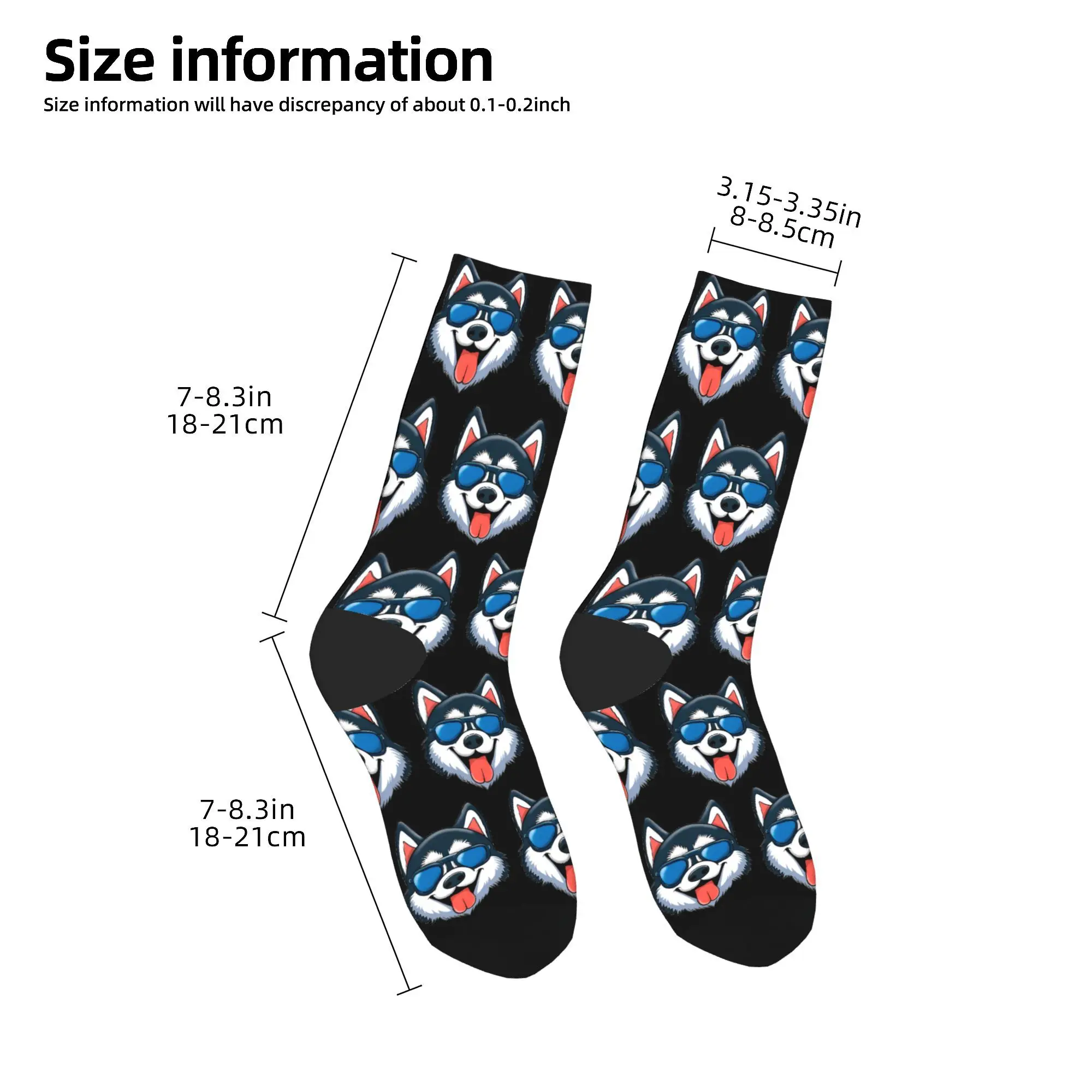 Männer Frauen Spaß Cartoon Merch Socken Husky Rocking Sunnies Rutschfeste Socken Super weich für den täglichen Gebrauch