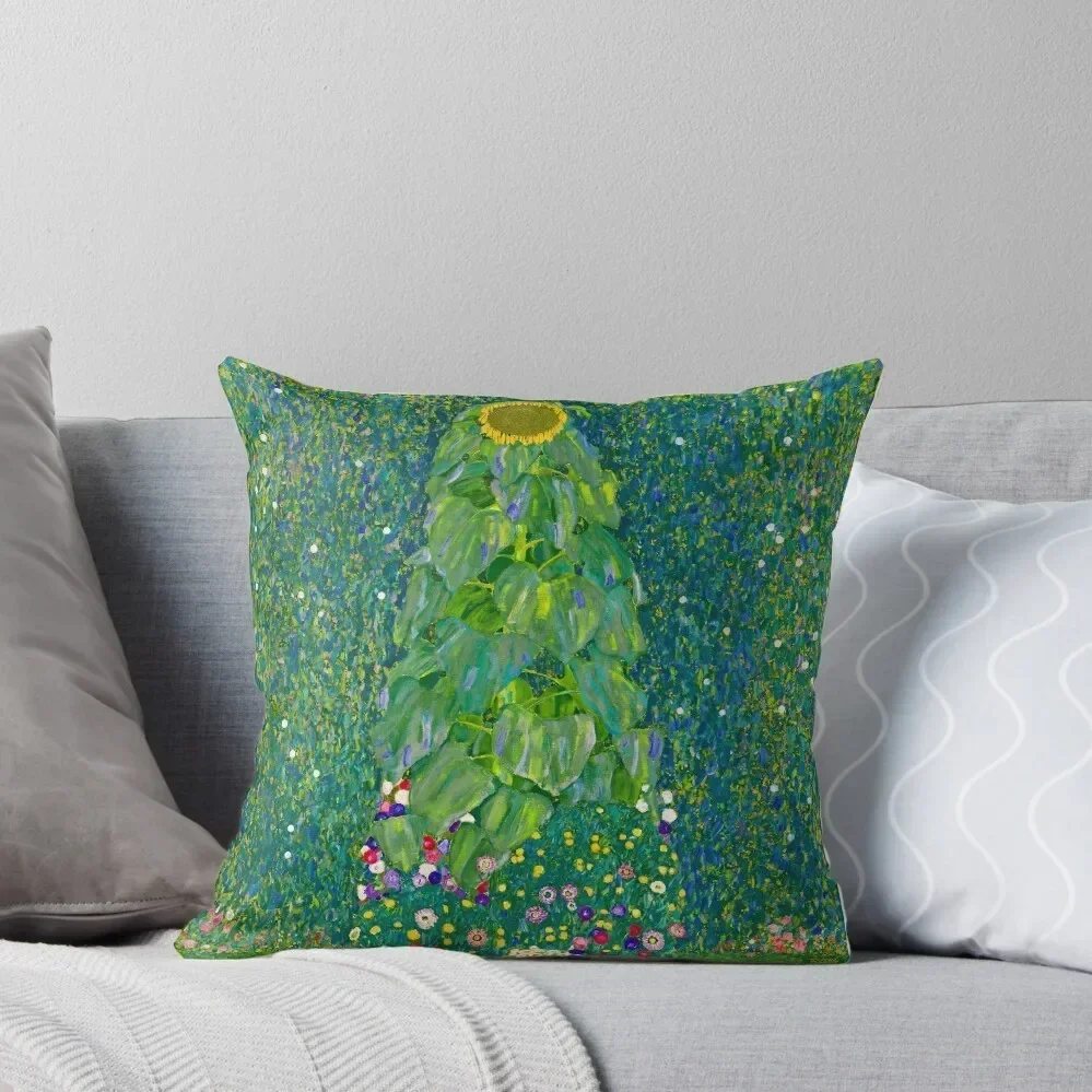 

GUSTAV KLIMT HD - Sunflower 1907 Throw Pillow Room decorating items Pillow Cases Decorative Pillowcases For Pillows pillow