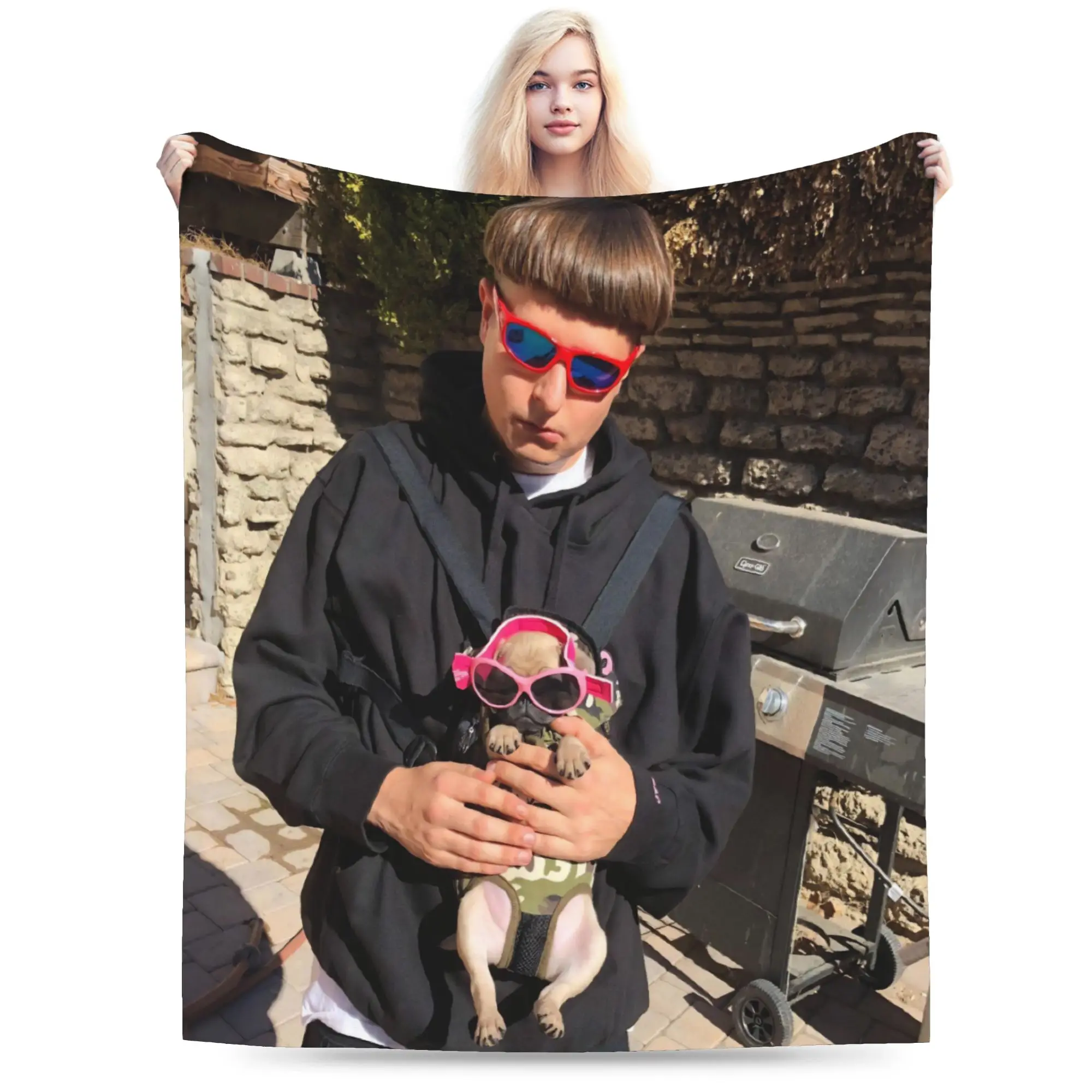 RIP Oliver Tree 1993-2026 Throw Blanket for Couch  Fuzzy Soft Plush Blanket 50x60 Inches Multiple Sizes Bedspread