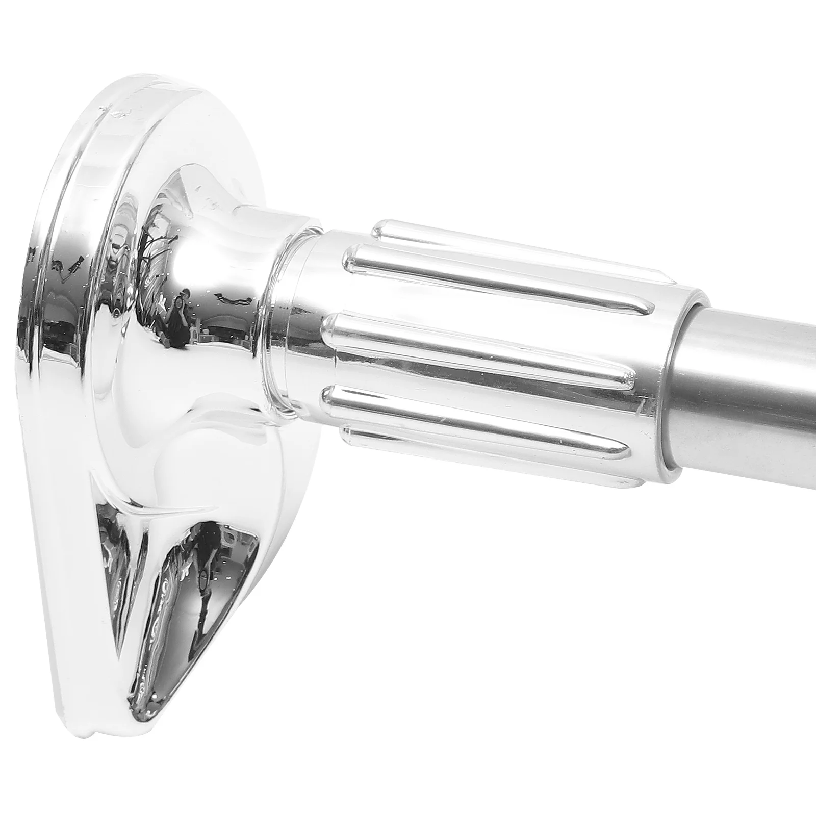 

1pc Closet Flexible Shower Curtain Rod Multipurpose Telescopic Tension Pole Adjustable Stainless Steel Household Retractable