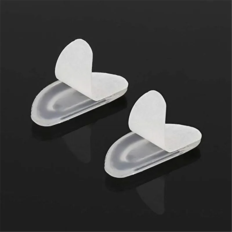 Almohadillas Adhesivas de silicona para gafas, almohadillas para la nariz, antideslizantes, transparentes, accesorios para gafas, 10/20 piezas