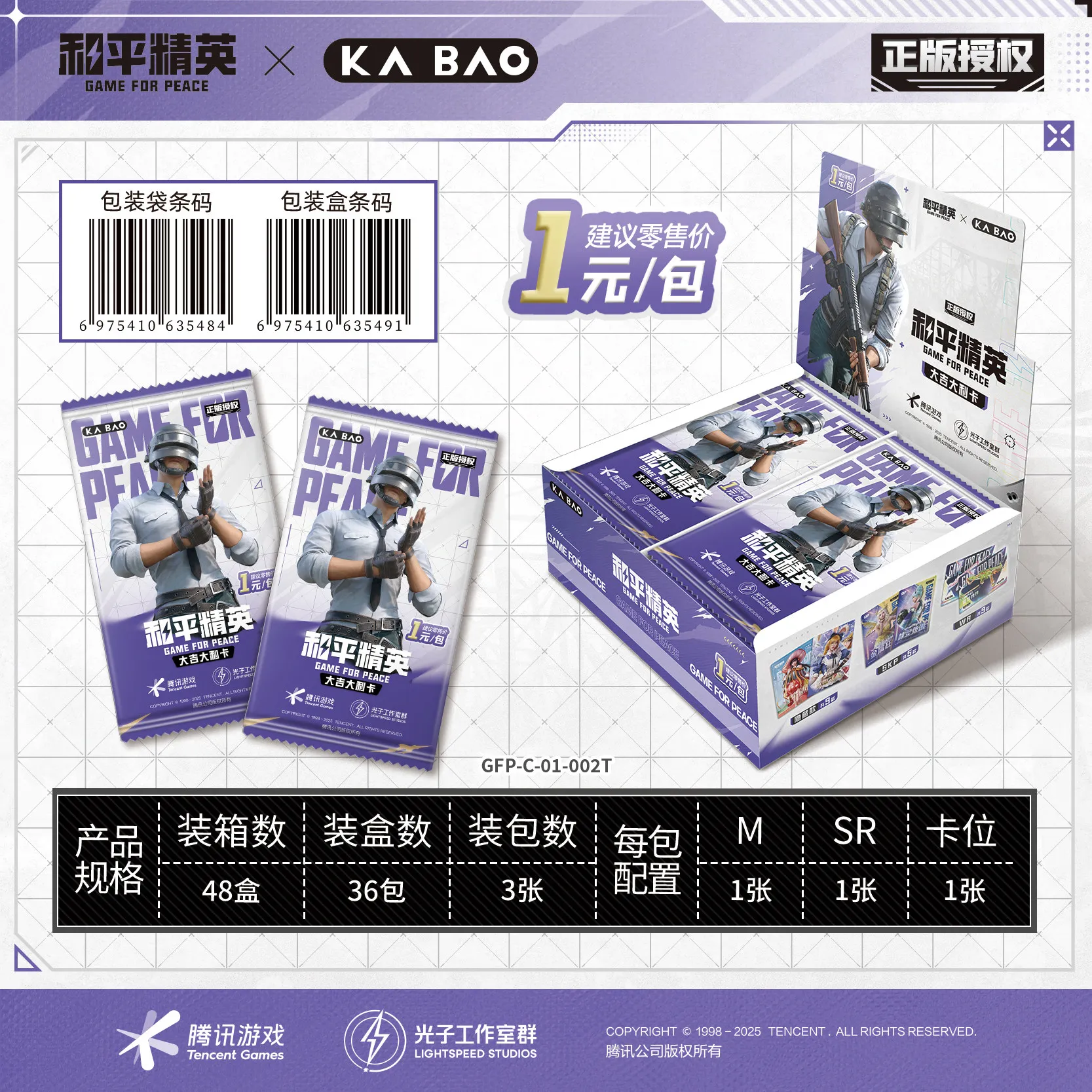 Kabao Culture And Creative Works Game For Peace Great Luck Collection Card Survivalist In A First-Person Shooter Game