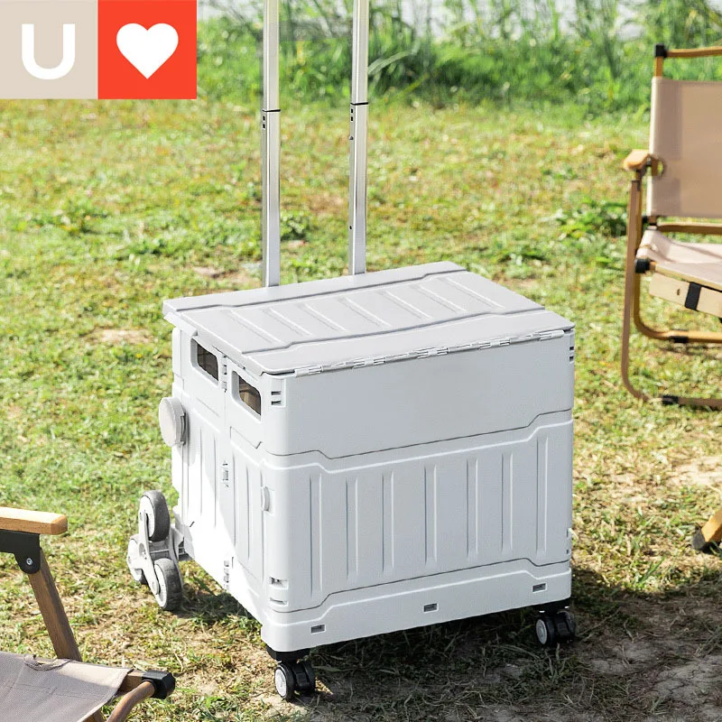 

Supermarket Shopping Trolley Outdoor Picnic Trolley Household Climbing Trolley Folding Shopping Cart