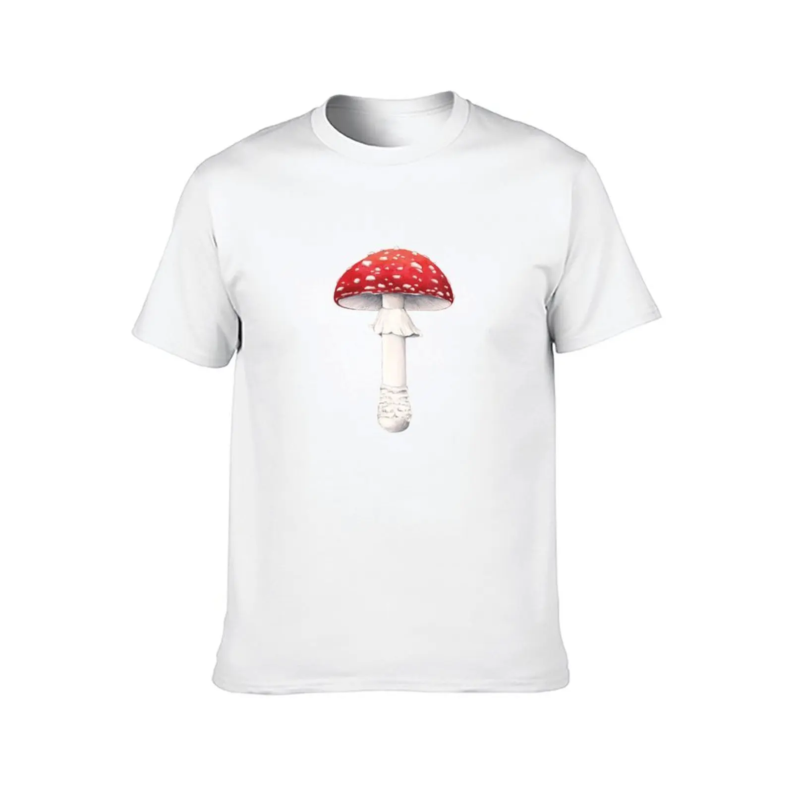 아마니타 머스카리아(플라이 아마니타) 티셔츠 남성용 면 티셔츠 남성용 팩 면 애니메이션 티셔츠 남성용 티셔츠
