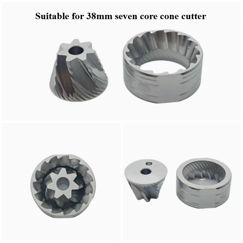 

Hand Grinder Coffee Machine Grinding Core 38mm7 Core Six-star Five-star 10-star Stainless Steel Cone Knife Steel Bean Knife Head