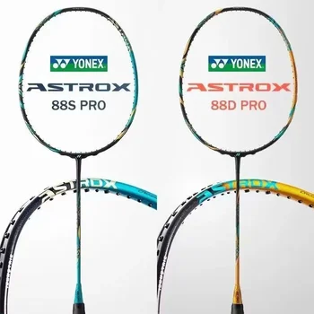 Yonex Badminton Racket AX99 Pro White AX88D Pro Gold AX88S Pro Blue NF1000Z Carbon Fiber Offensive Professional Racket