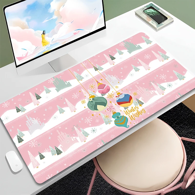 Cartoon Cute Table Mat MINISO Disney L-Lovelys P-PrincessS Large Mouse Pad Anime Girl Mousepad Keyboard Office Gaming Table Mats