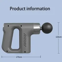 Deep Tissue Muscle Massage Gun Fascia Massager Portable Professional Four Head Sports Relax Stress Relief Mini Massage Gun