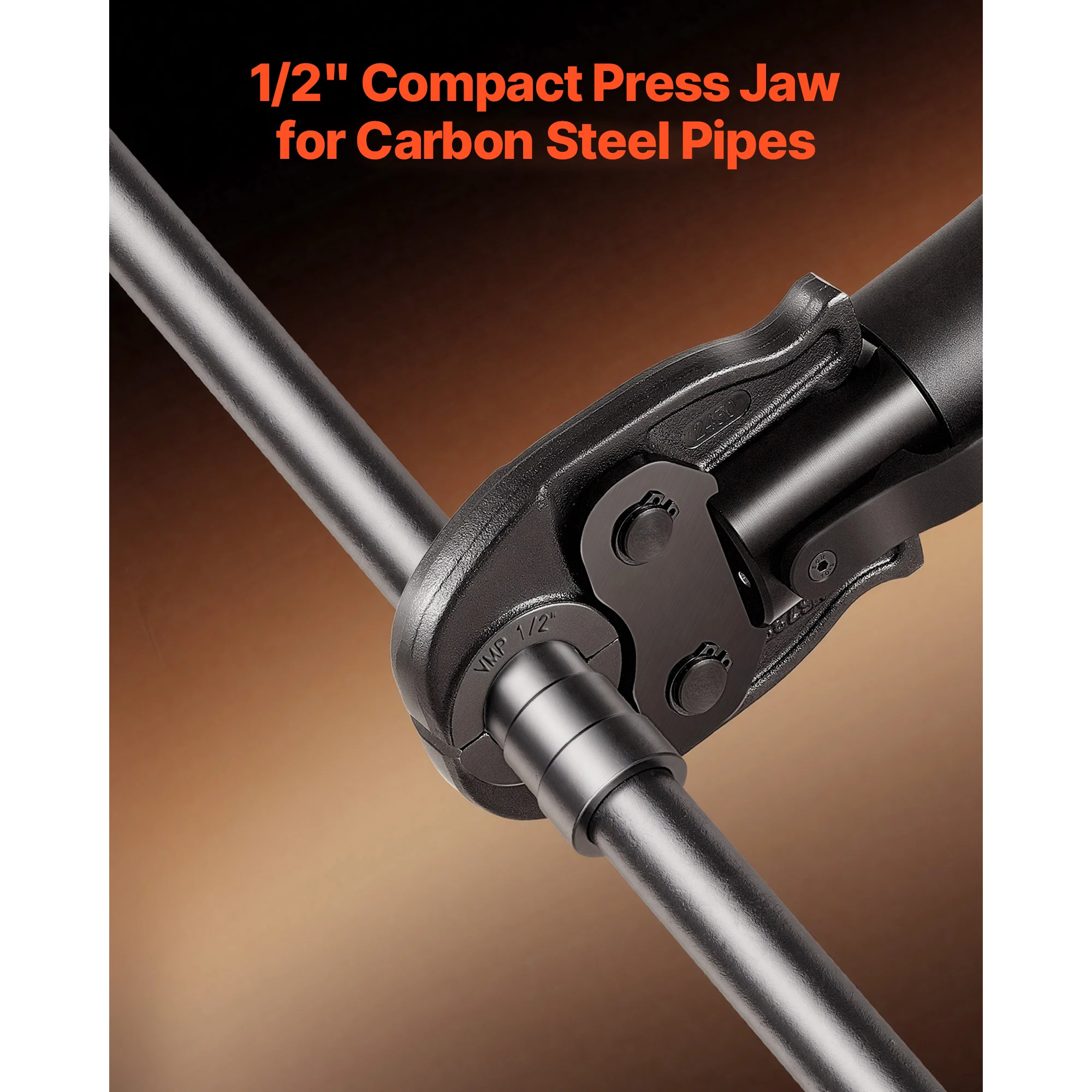 VEVOR 1/2 inch MegaPress Jaw for Compact Series Press Tool Compatible with 24KN Press Tool for Carbon Steel Pipes Connection