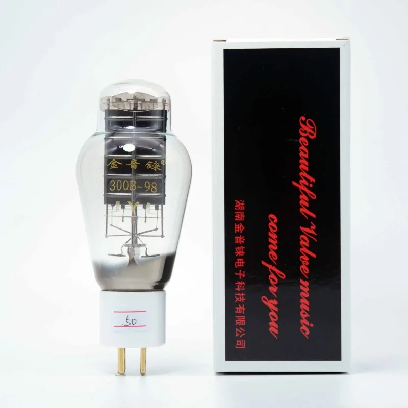 Golden sound re 300b-98 vacuum tube with nano-carbon anode, high-voltage burn-in, original factory matched pair