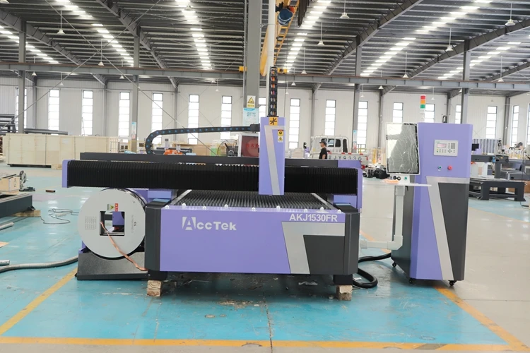 4000W 6000W Rotary Axis Fiber Laser Metal Sheet Pipe Cutting Machine For Steel Sheet Aluminum