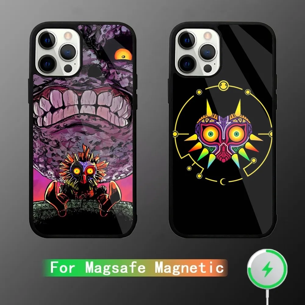 Z-Zeldas-Majoras Mask Phone Case For iPhone 15,14,13,12,11,Plus,Pro,Max Mini Magsafe Magnetic Wireless Charging