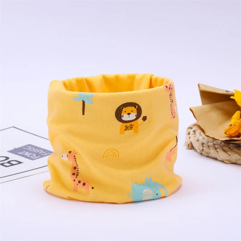 Children Neckerchief Winter Kids Warm Cartoon Neck Scarf Baby Cute Scarf Child Boys Girls Warmer Neck Collar Scarves New 1-12Y