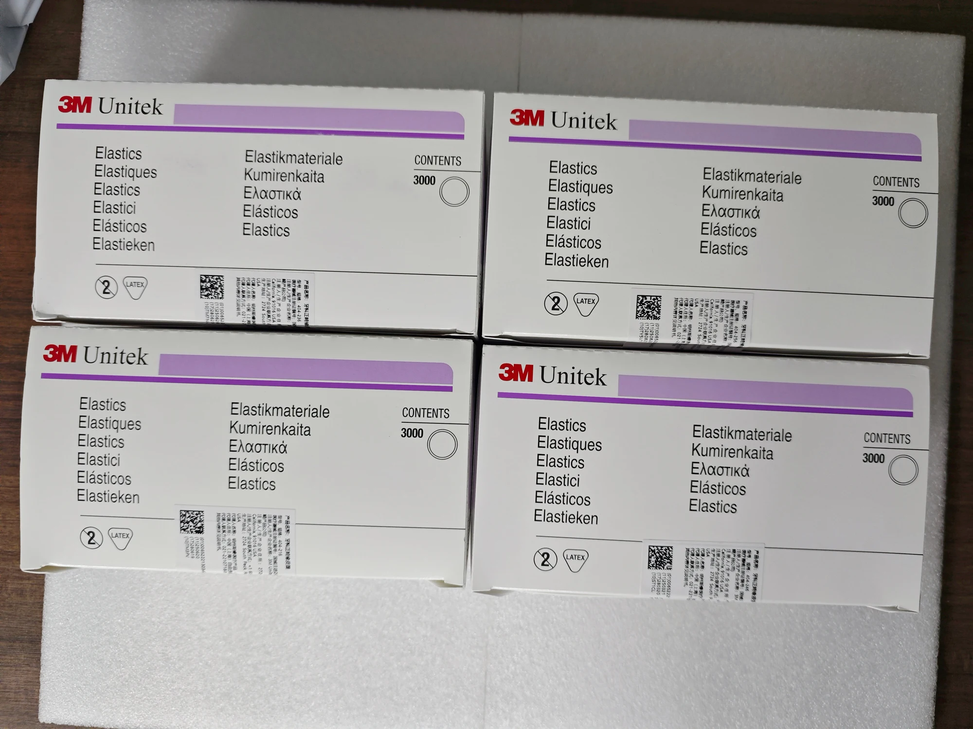 

3000pcs/box 3M Unitek Dental Orthodontic Rubber Bands And Oral Orthodontic Traction Rings 1/4" 1/8" 3/8" 3/16" 5/16" 2OZ 3.5 OZ