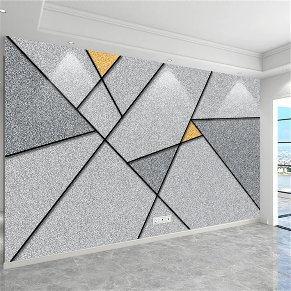 Custom 3D mural wall paper Geometric white sphere TV Background Wall papers TV decoration painting photo wallpaper for walls 3 d