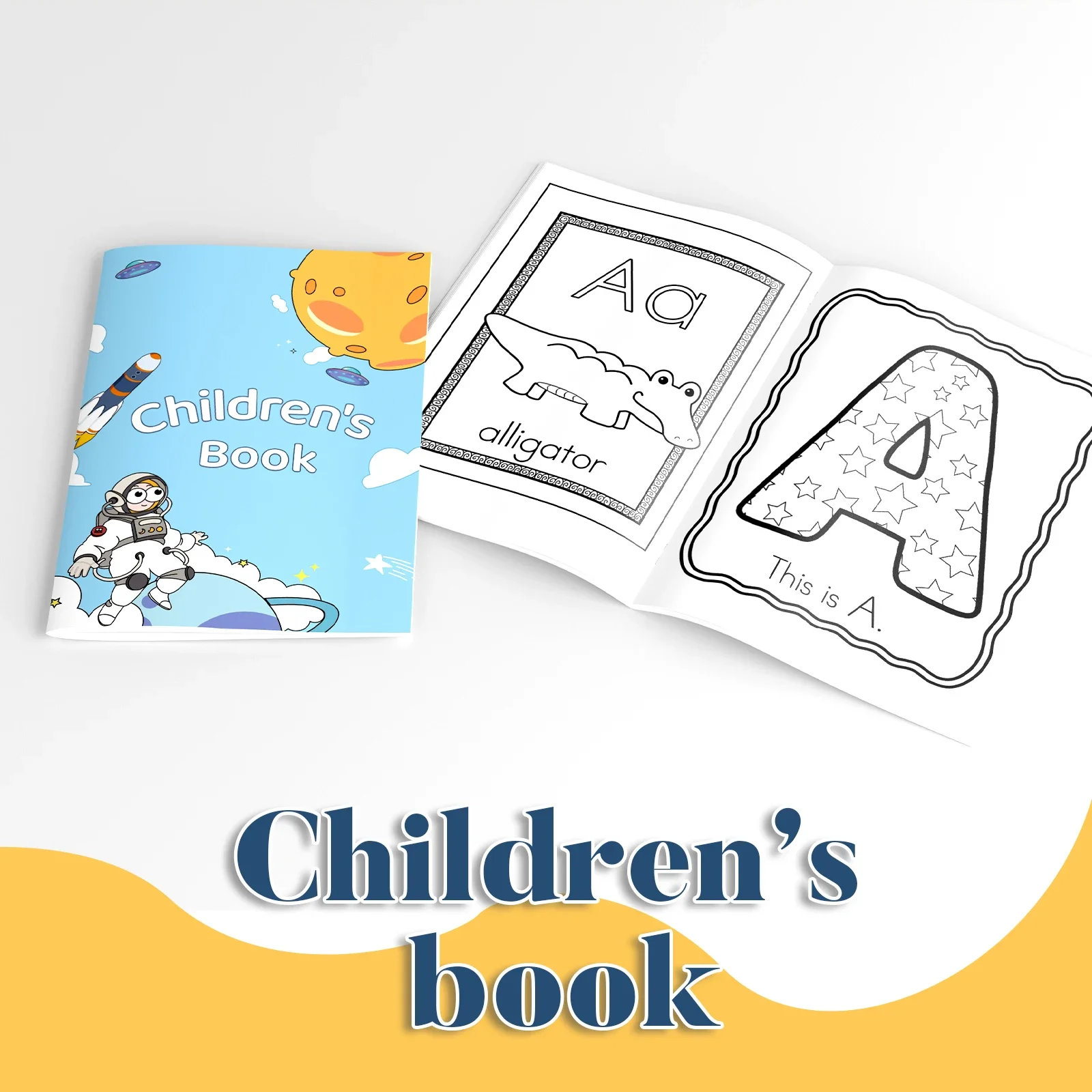 

Веселое приключение с алфавитом — радостная обучающая книга ABC с интерактивными играми для детей от 2 до 5 лет