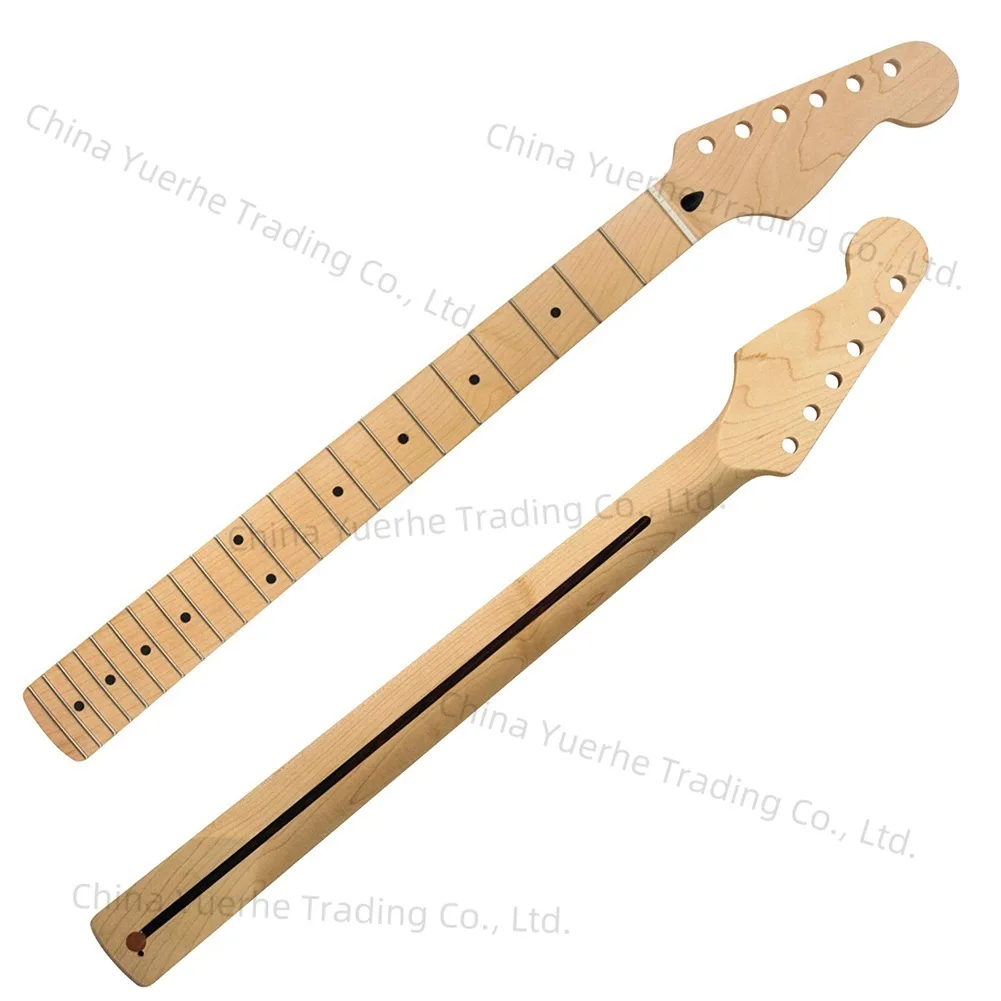 

Maple Fingerboard, Electric Guitar Neck Handle for Fenders ST Strat -- with Midline