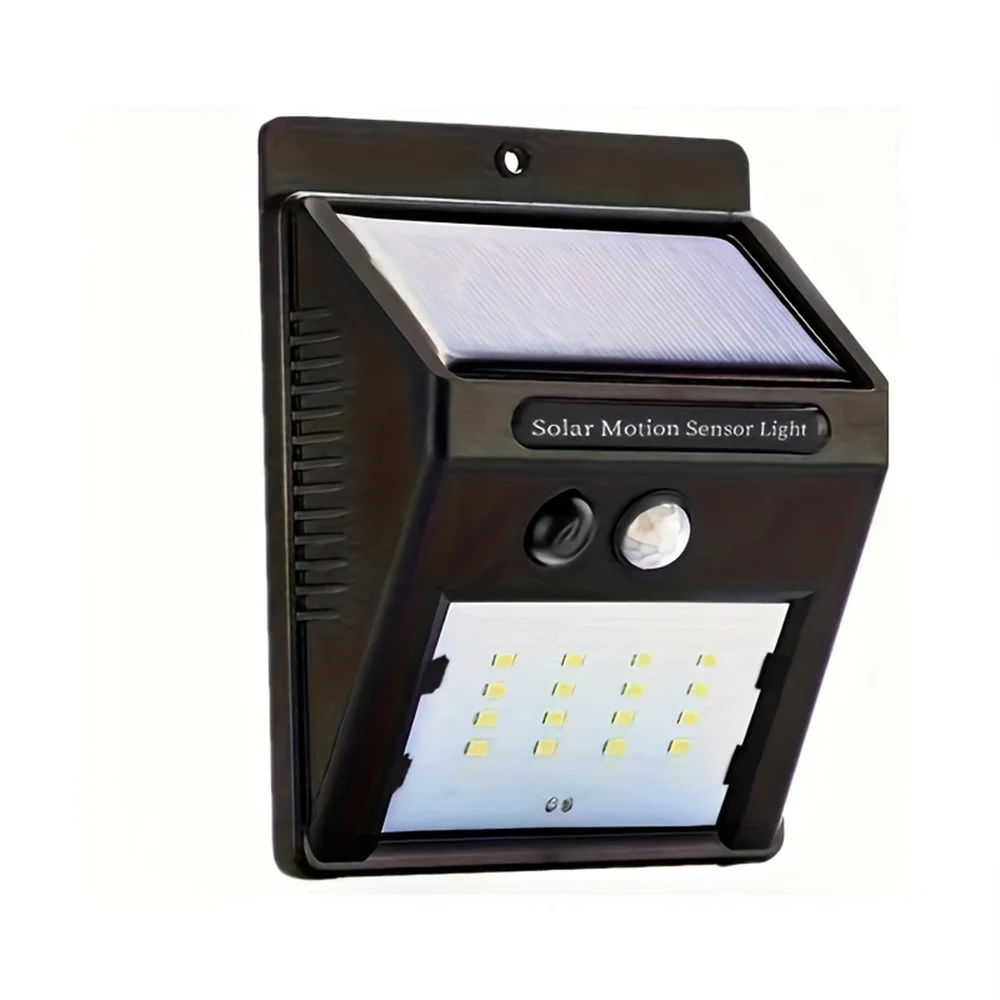 1pc 20LED Solar Motion Sensor Wall Light 3mode IP65 Outdoor Waterproof Front Door Backyard Garage Balcony 20 LED Solar Wall Lamp