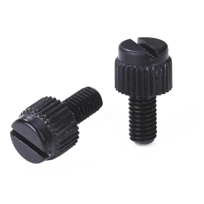 1000pcs/Lot Black Nylon Plastic Knurled Screws Hand Tighten Screws M4x6 to 30MM Anti-rust Bolt Insulation Bolts