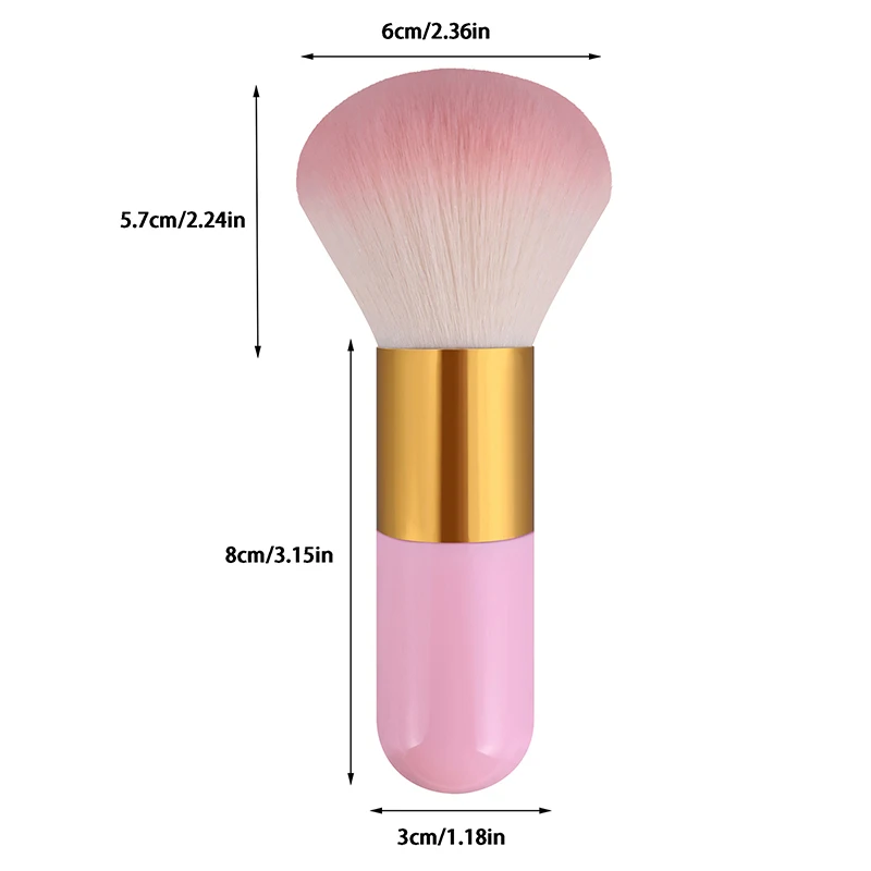 Professional Powder Face Blush แปรงแปรงแต่งหน้าขนาดใหญ่ Foundation Powder Face Blush แปรง Soft Face Blush ขนาดใหญ่ Make Up Tools