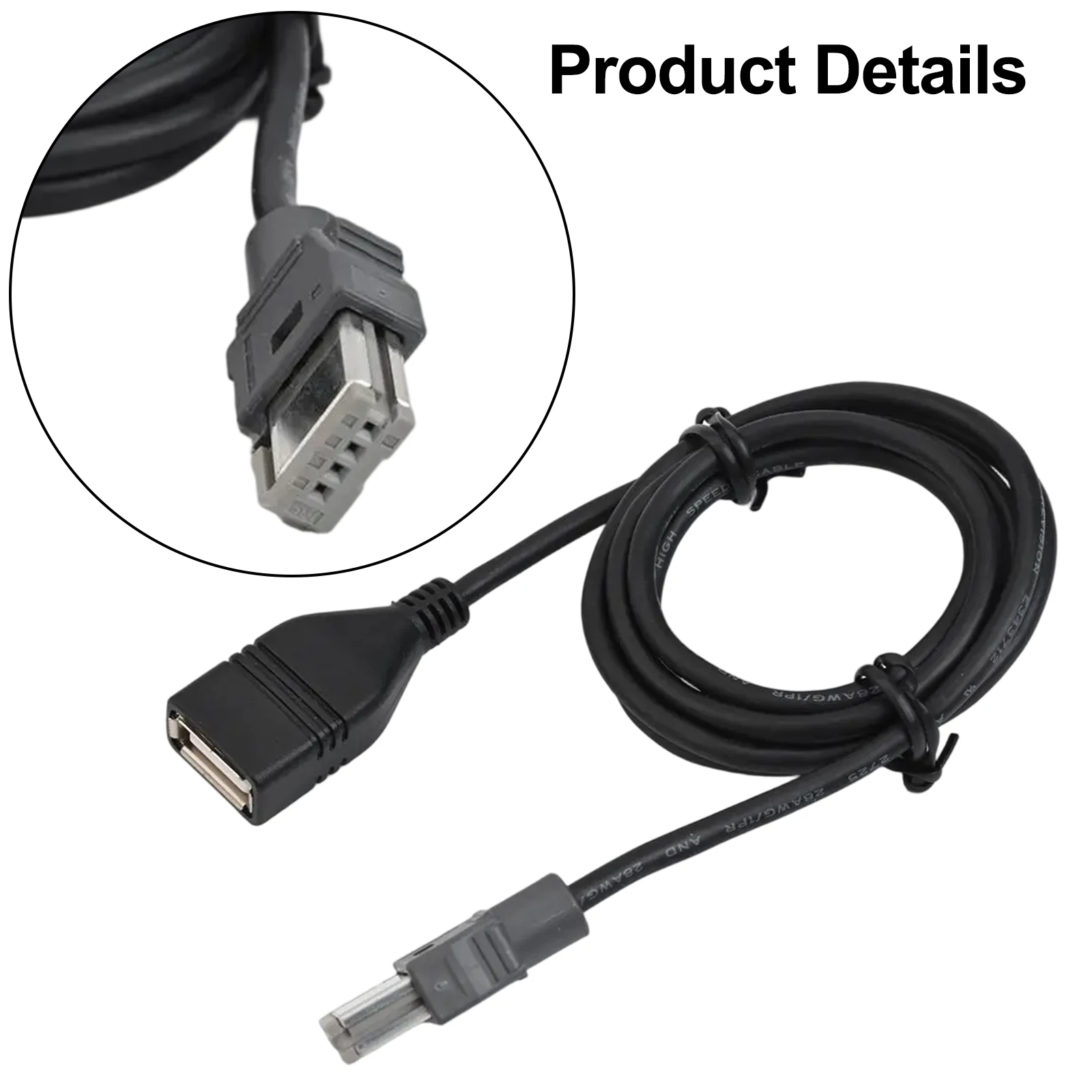 4Pin Connector Aux Audio Input Audio Enhancement 100CM Practical Installation Reliable Performance 100CM Length For Hyundai