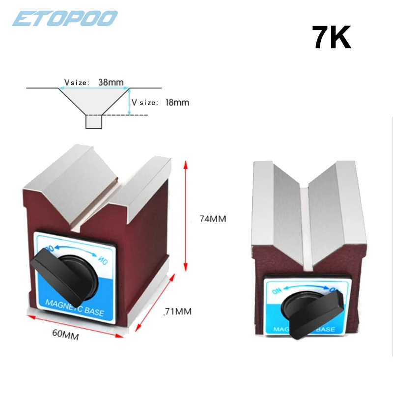 7K 12K Triangular V-Shaped Magnetic Table, 7K Block, V-Shaped Magnetic Table Layout, V-Shaped Wire Cutting Magnet