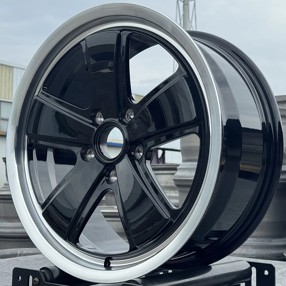 Rines Monoblock para Autos de Pasajeros 18 19 20 21 22, Personalizados 5x130 con Borde Pulido, Rines de Aleación Forjada para Porsche 997