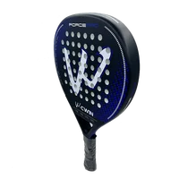 Cwin Paddle Racket Carbon Fiber Soft EVA Face for Adult Prefessional Training Tennis Paddle Racquet with Padel Shovel Protector 6