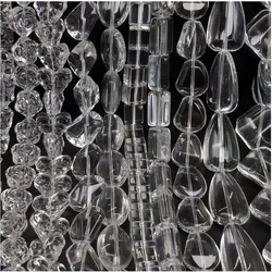 Transparent Glass Crystal Teardrop diamond oval shape Loose Beads Rondelle Beads for Jewelry Making DIY Bracelet Jewelry Making