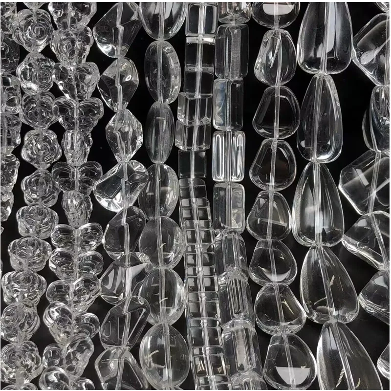 Transparent Glass Crystal Teardrop Diamond Oval Shape Loose Beads Rondelle Beads for Jewelry Making DIY Bracelet Jewelry Making