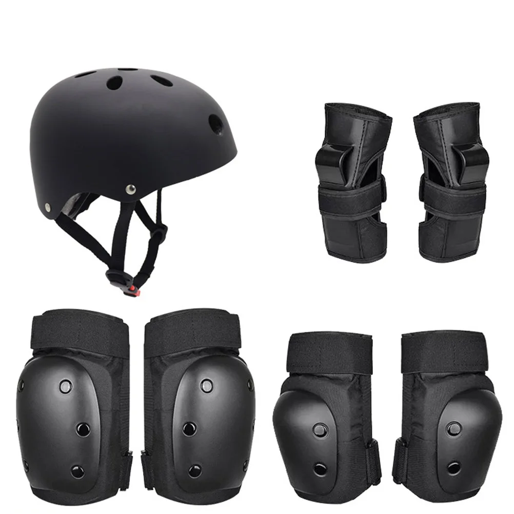 

7 Pcs Set Kids Sports Knee Protective Gear For Children Pads Wrist Brace Elbow Protective Gear Guards Bike Riding