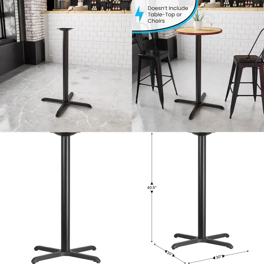 

30 x 30 Bar Height Restaurant Table with X-Base and 3 Diameter Column