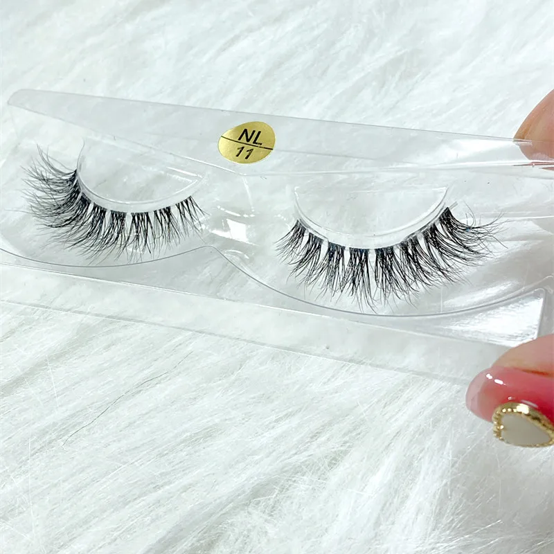 Mink Lashes 3D ขนตามิงค์100% โหดร้ายฟรีขนตา Handmade Reusable ขนตาธรรมชาติยอดนิยม False Lashes แต่งหน้า E1- E13