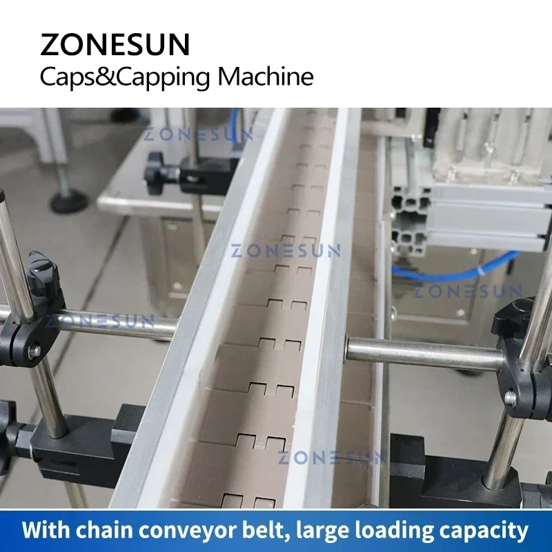 ZONESUN ZS-XG1870R Automatic Dropper Bottle Capping Machine Vibratory Bowl Feeder Essential Oil Perfume Sprayer Desktop Capper