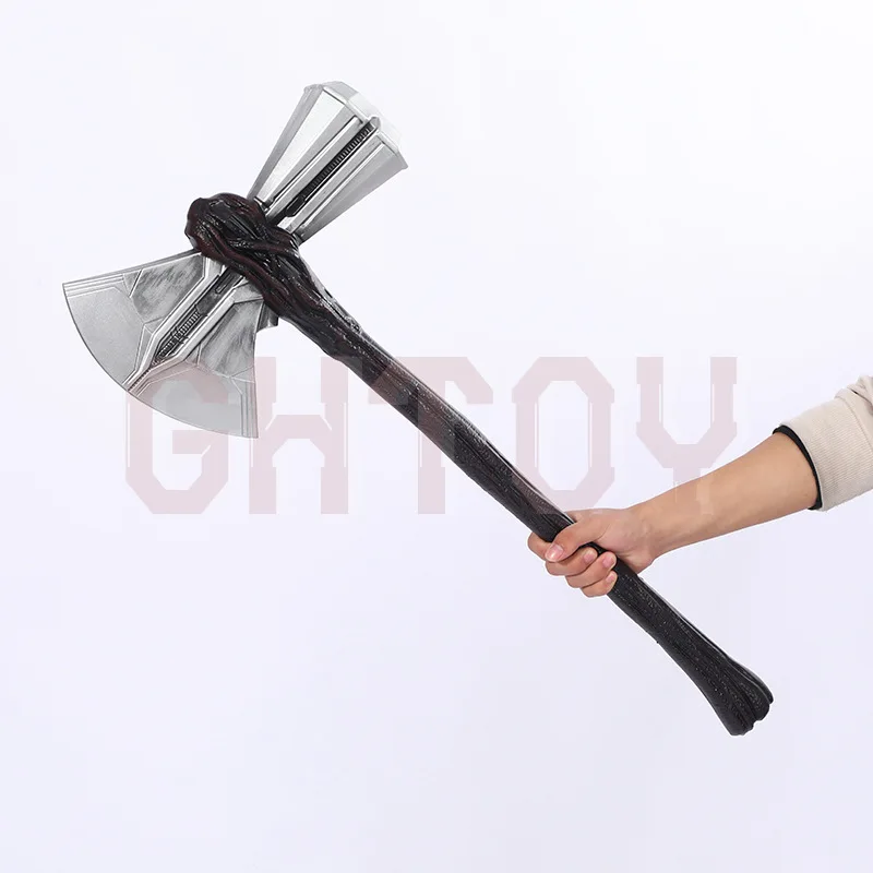 

Модель топора Тора 75 см/29,53 дюйма, масштаб 1:1, игрушка-модель оружия из мягкой резины PU, для косплея, настольное украшение, коллекционный предмет, подарок на день рождения для мальчиков