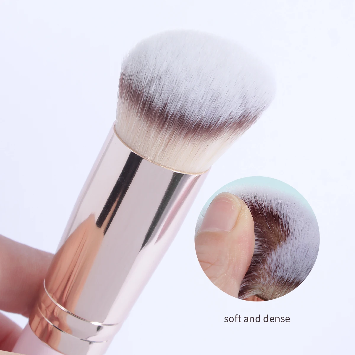 MAANGE 3PCS Foundation Makeup Brush Set Angled Kabuki Powder Concealer Blush Blending Brushes for Liquid Cosmetic Makeup Tools